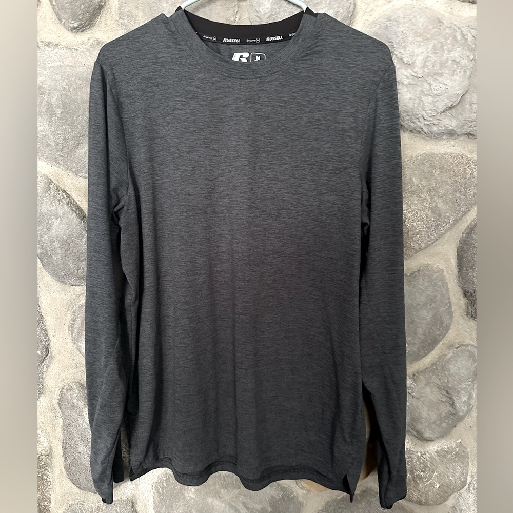 Russell Training Fit Dri-power 360 Gray Medium 38-40 long sleeve shirt Men’s